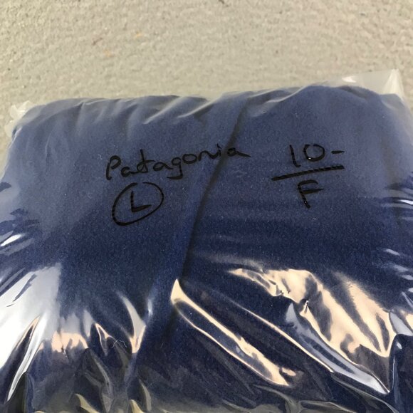 Vintage Patagonia Synchilla Mens Blue Fleece base layer pant L - Picture 10 of 10